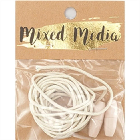 AussieSuperStore Jewellery Making Supplies Mixed Media Jute Cord With Breakaway Clasp Mixed Media Jute Cord With Breakaway Clasp | Jewellery Making Findings | Jewellery Making Supplies 9323823209063 MM2007